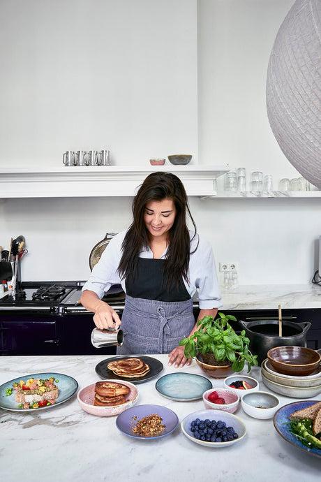 Chef ceramics: flat bowl - purple - Urban Nest