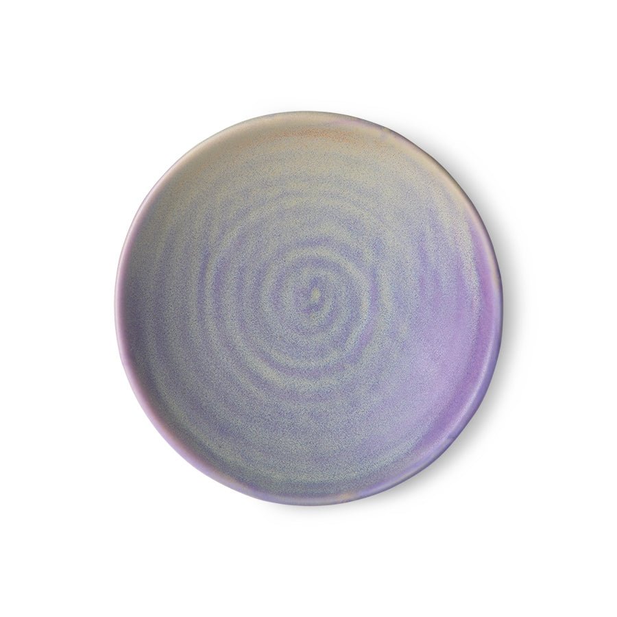 Chef ceramics - flat bowl purple/green - Urban Nest