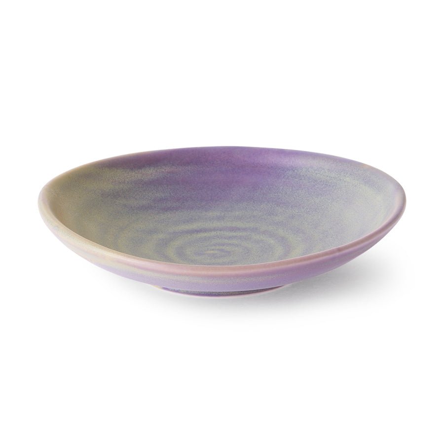 Chef ceramics - flat bowl purple/green - Urban Nest