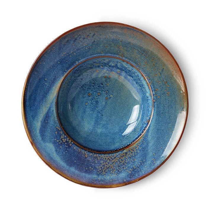 Chef ceramics: pasta plate - rustic blue - Urban Nest