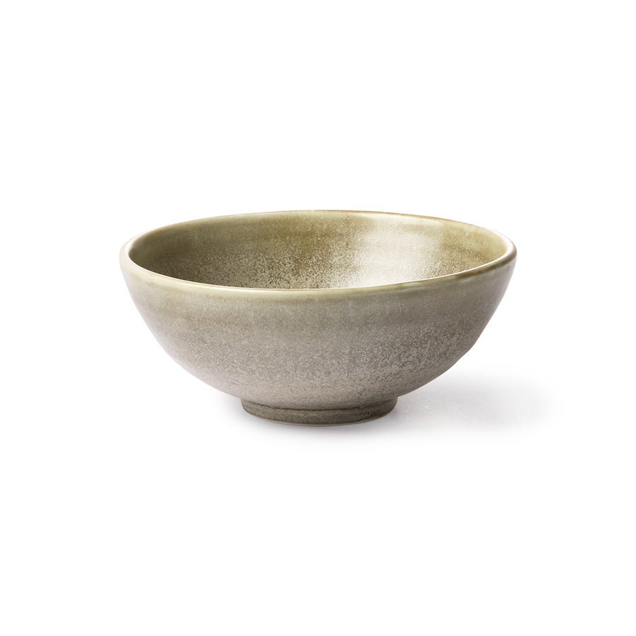 Chef ceramics: salad bowl - rustic green/grey - Urban Nest