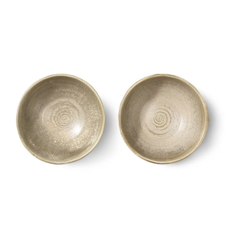 Chef ceramics: salad bowl - rustic green/grey - Urban Nest