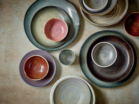 Chef ceramics: salad bowl - rustic green/grey - Urban Nest