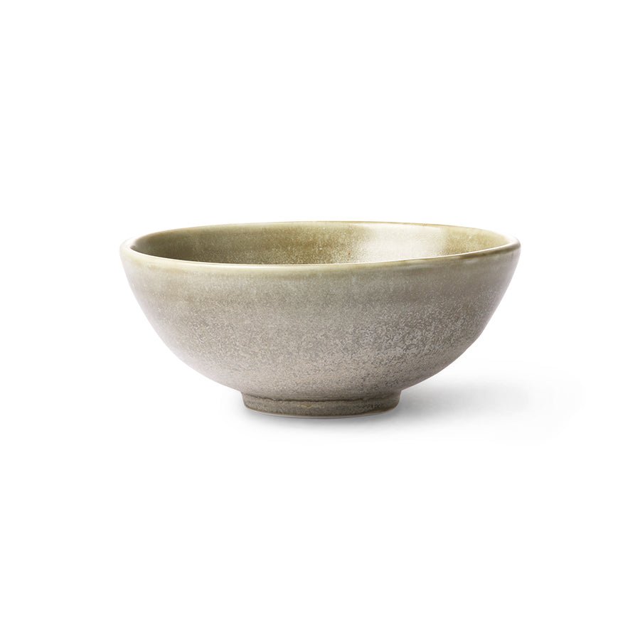 Chef ceramics: salad bowl - rustic green/grey - Urban Nest