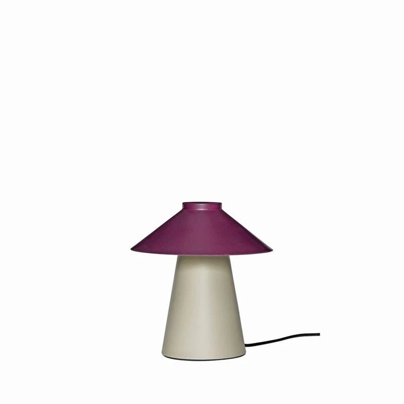 Chipper Table Lamp Sand/Burgundy - Urban Nest