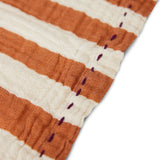 Cotton napkins striped tangerine (set of 2) - Urban Nest