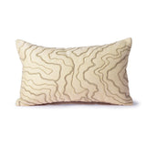 Cream cushion with stitched lines - Urban Nest
