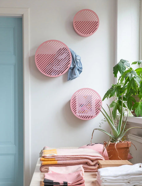 Diagonal wall basket - pink - Urban Nest