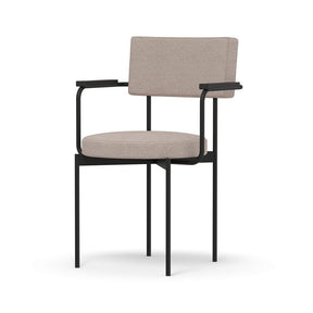 Dining armchair black - upminster - Urban Nest