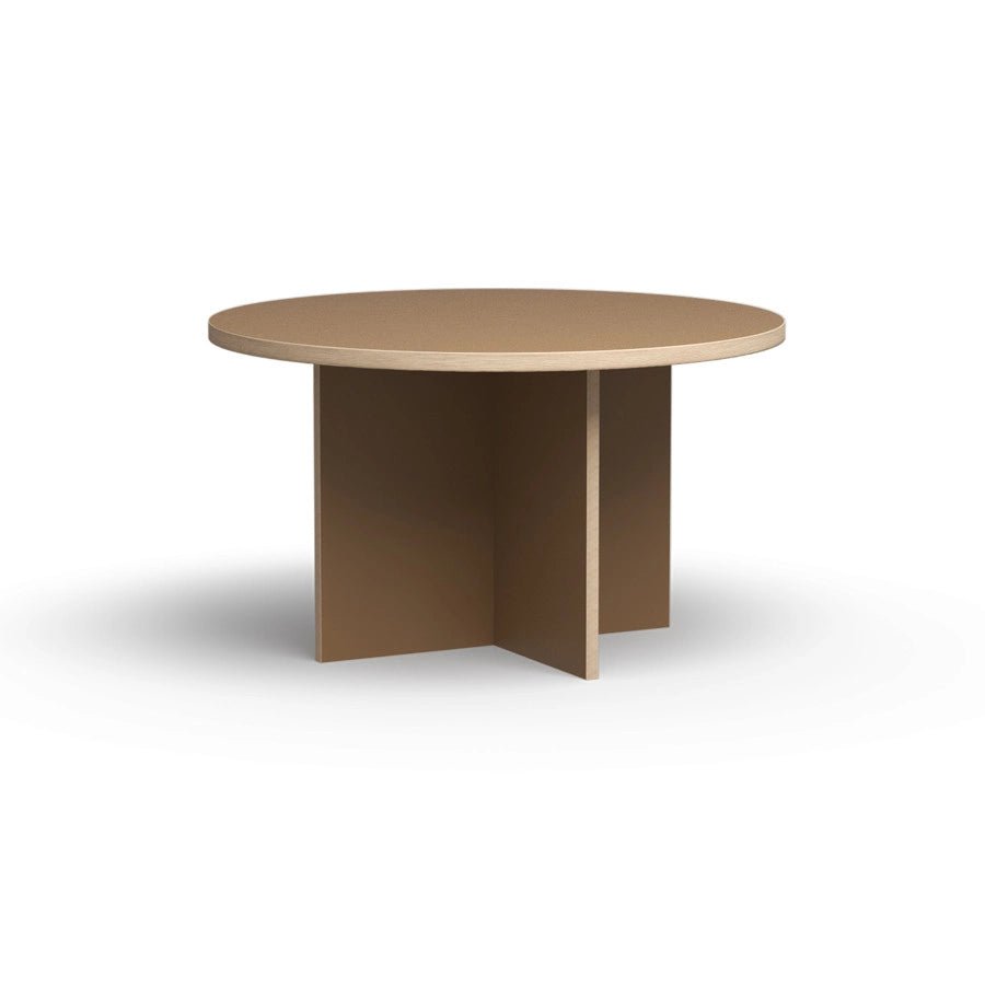Dining table round - brown - Urban Nest