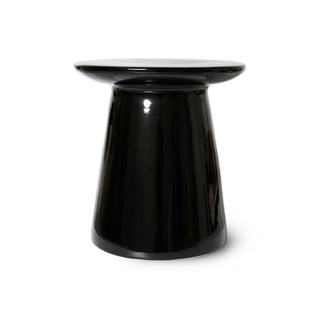 Earthenware side table - Black - Urban Nest