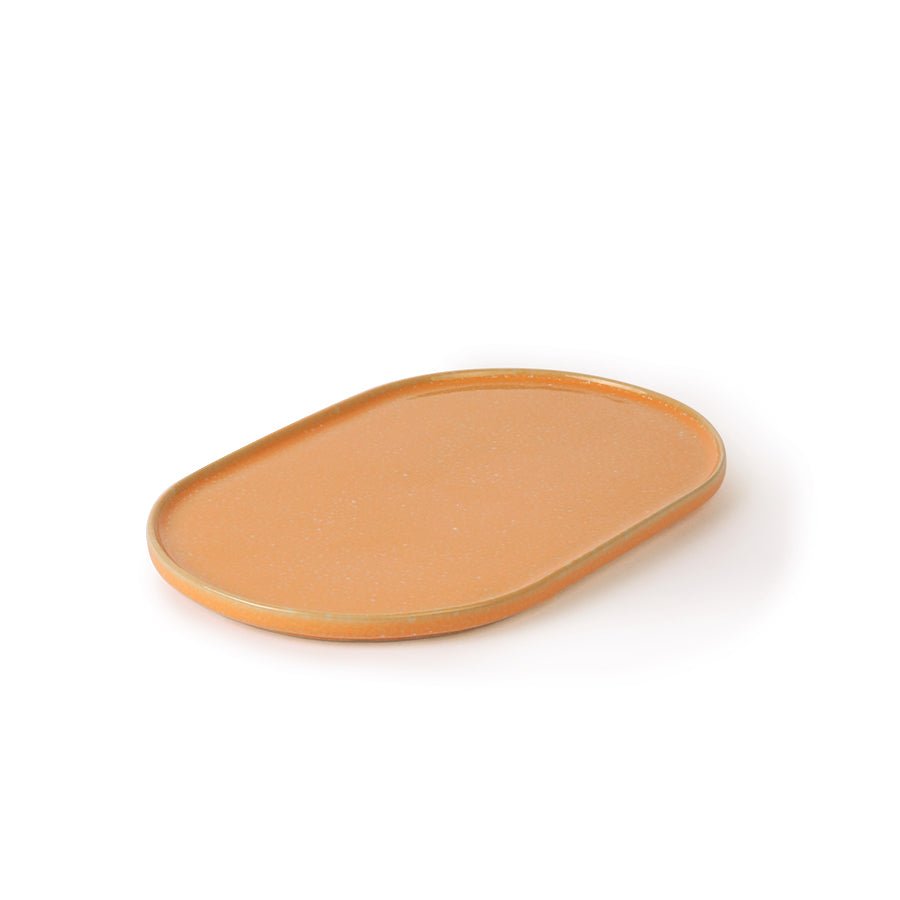 Gallery ceramics - oval side plate peach - Urban Nest