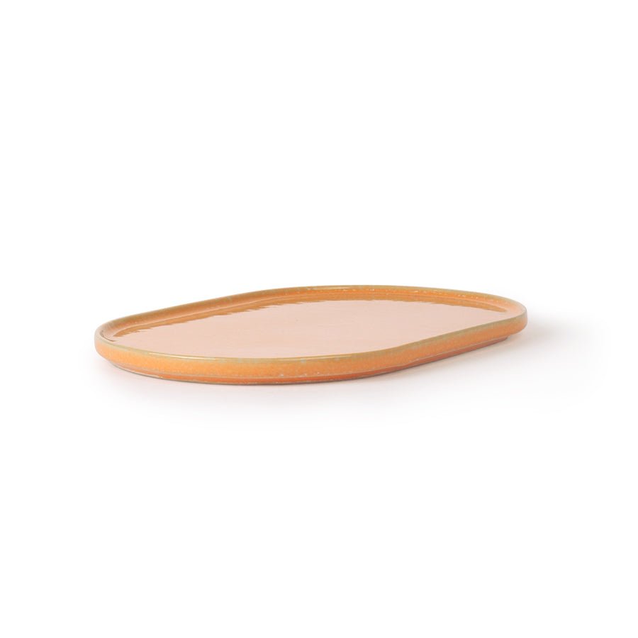 Gallery ceramics - oval side plate peach - Urban Nest