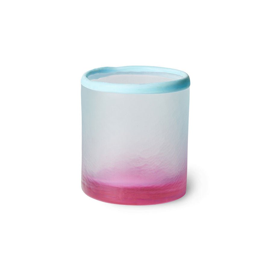 Glass tea light holder, sky - Urban Nest