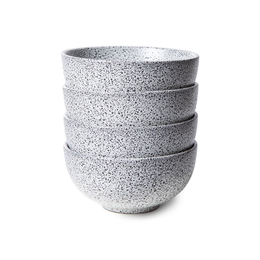 Gradient ceramics: bowl - cream (set of 4) - Urban Nest