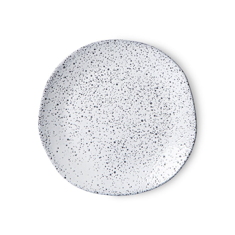 Gradient ceramics: dessert plate - cream (set of 2) - Urban Nest