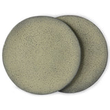 Gradient ceramics: dinner plate - green (set of 2) - Urban Nest