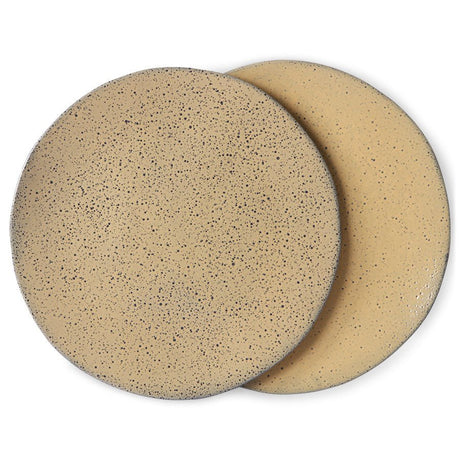 Gradient ceramics: dinner plate - peach (set of 2) - Urban Nest