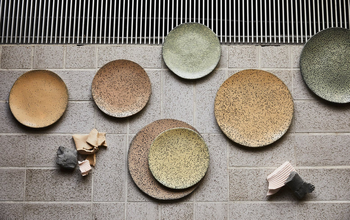 Gradient ceramics: side plate - green (set of 2) - Urban Nest