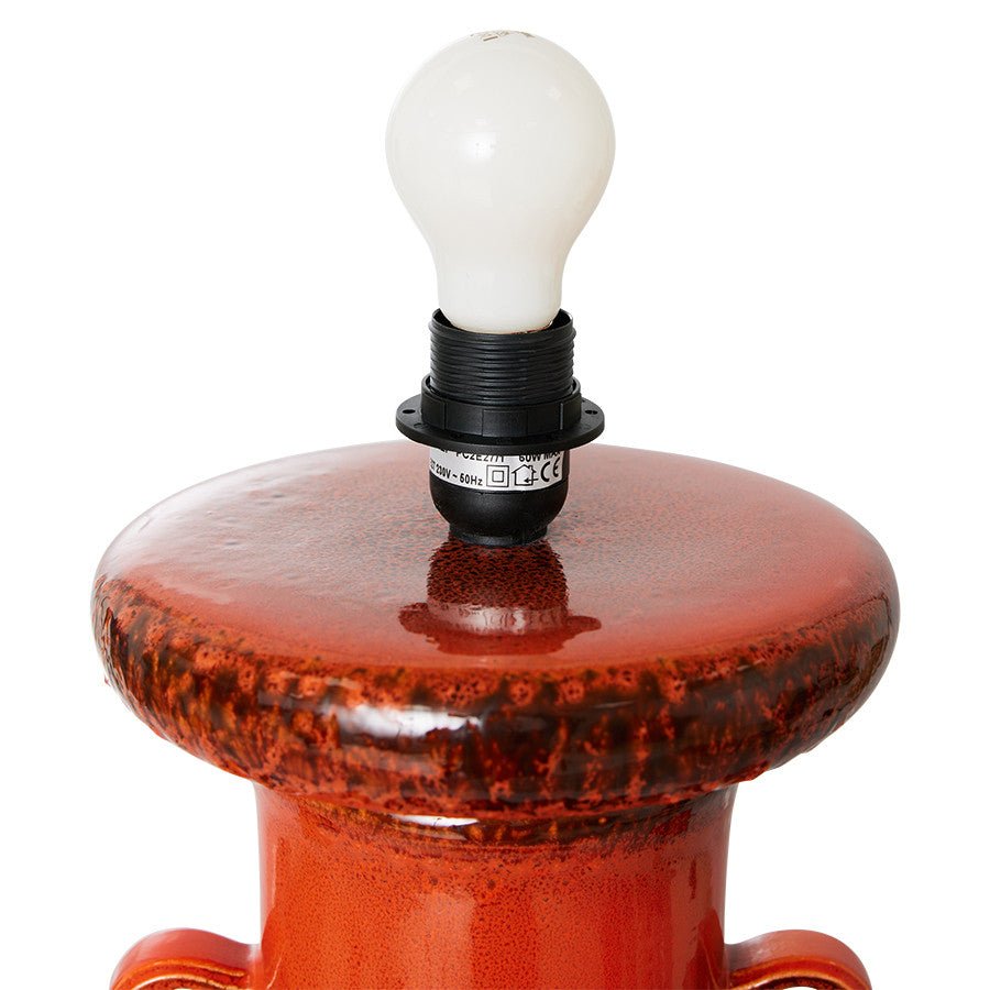Grand table lamp base - Glazed orange - Urban Nest