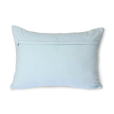 Graphic embroidered cushion - ice blue - Urban Nest
