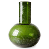 Green glass blown vase M - Urban Nest