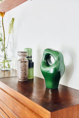 HK objects: ceramic sculpture - glossy green - Urban Nest