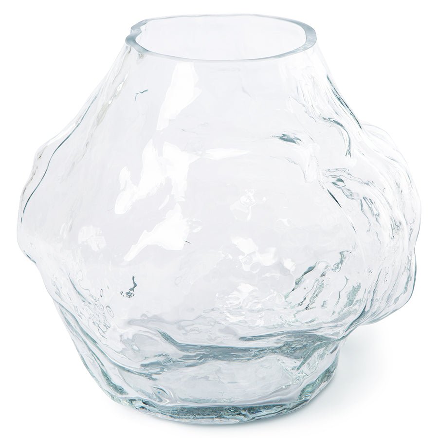 HK objects: cloud vase - clear glass | low - Urban Nest