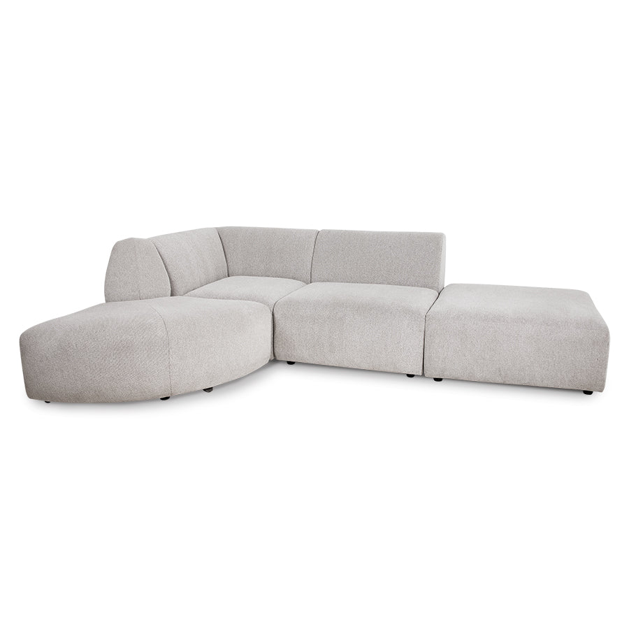 Jax couch: element hocker - sneak | light grey - Urban Nest
