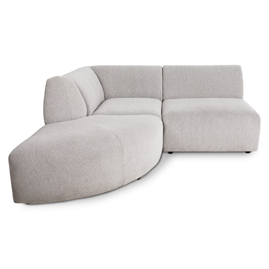 Jax couch: set 3 elements -sneak | light grey - Urban Nest couch sofa
