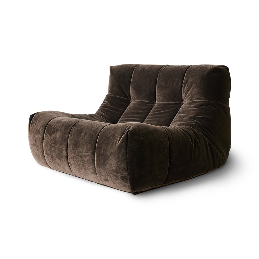 Lazy lounge chair - royal velvet espresso - Urban Nest
