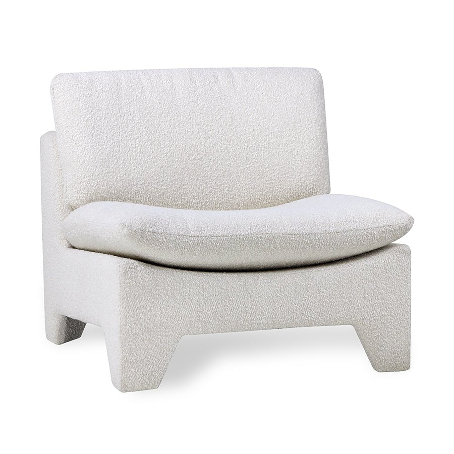 Lounge fauteuil - boucle cream - Urban Nest