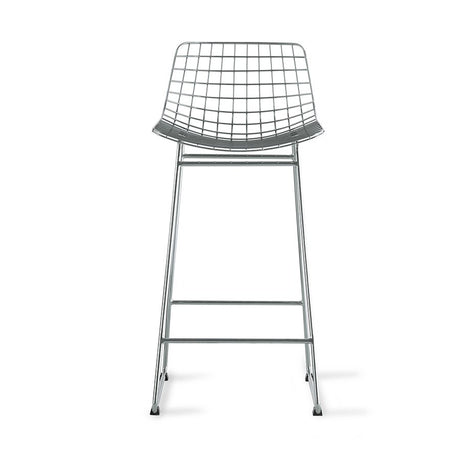 Metal wire bar stool - silver - Urban Nest