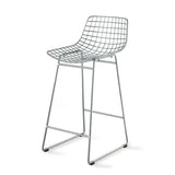 Metal wire bar stool - silver - Urban Nest