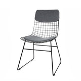 Metal wire dining chair - white - Urban Nest