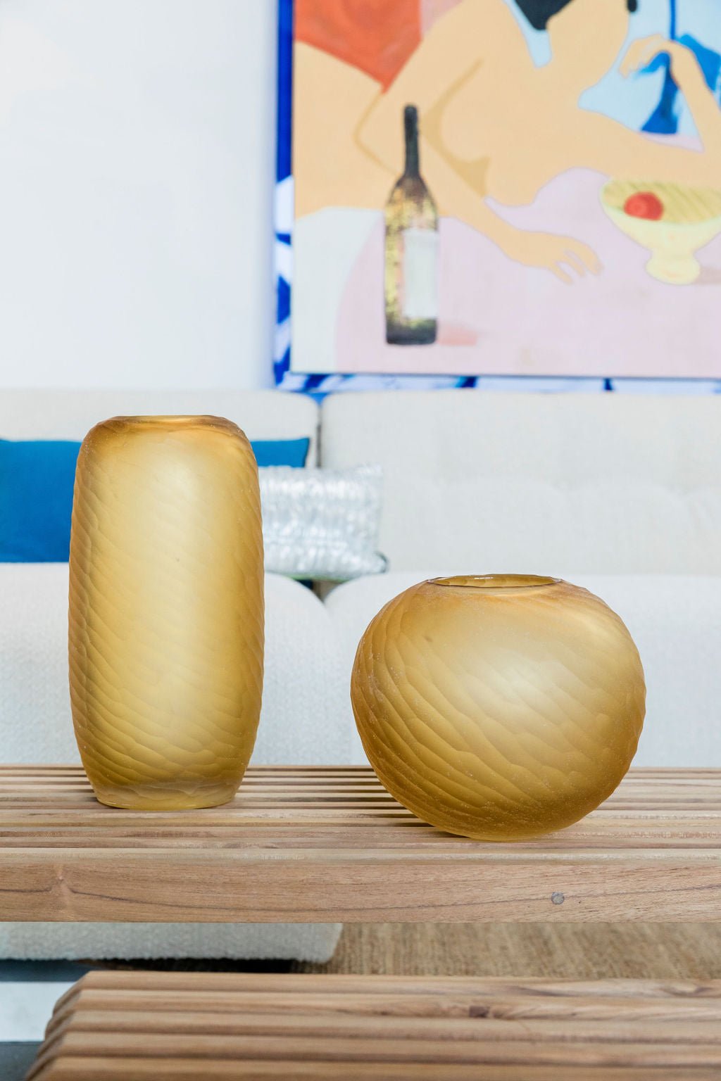 Molecule Vases Textured/Amber - Urban Nest