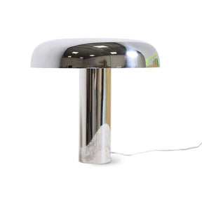 Mushroom table lamp, chrome - Urban Nest