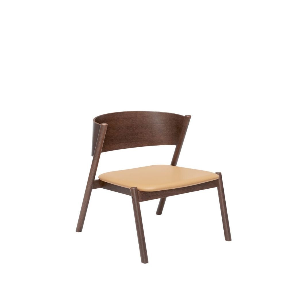 Oblique Lounge Chair Seat - Dark Brown - Urban Nest