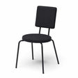 Option chair - black | round seat | square backrest - Urban Nest
