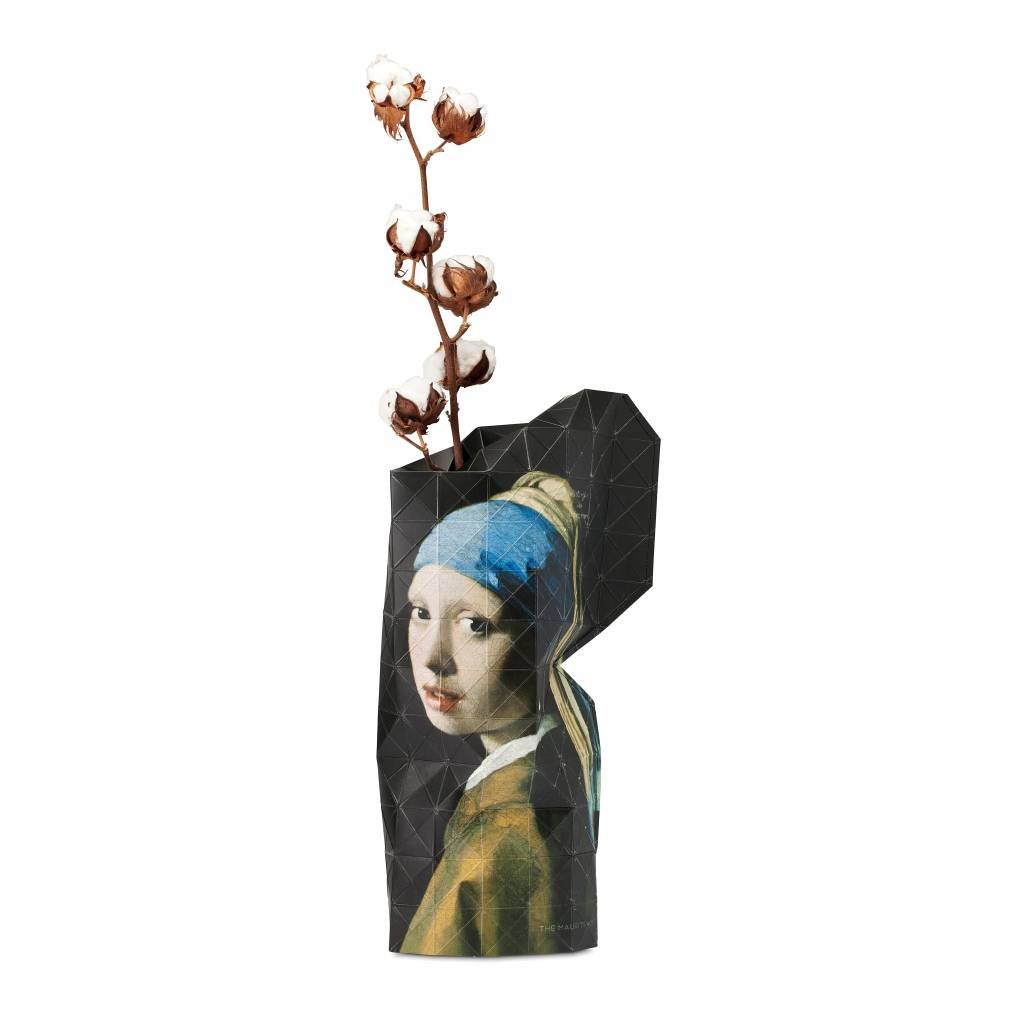 Paper vase cover - girl with a pearl earring - Urban Nest