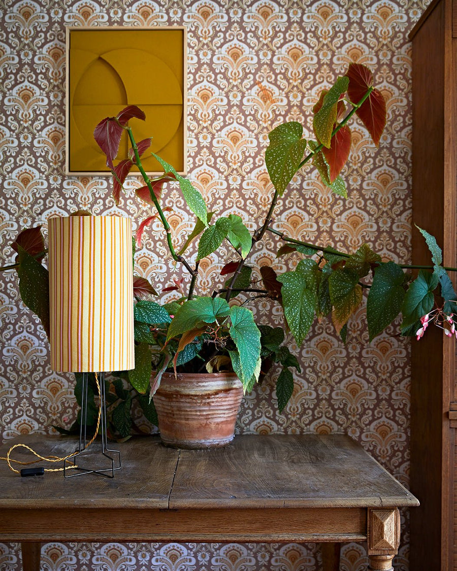 Printed cylinder lamp shade - stripes - Urban Nest