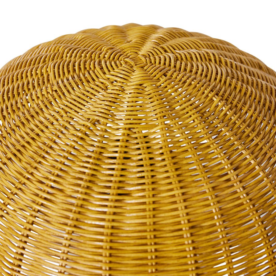Rattan table lamp - mustard - Urban Nest