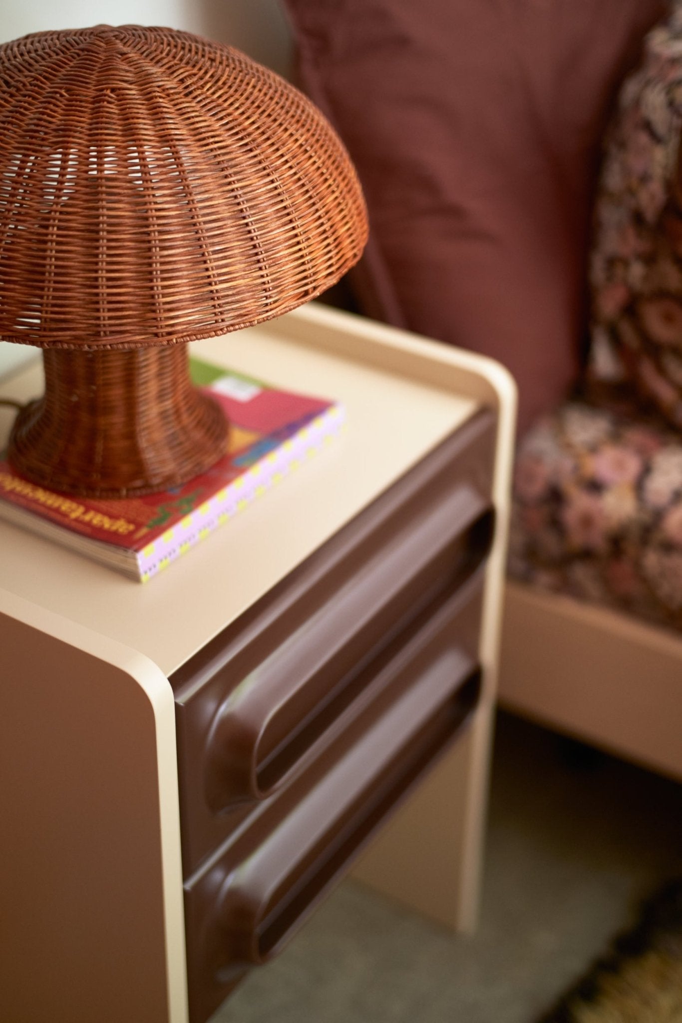 Rattan shop desk lamp