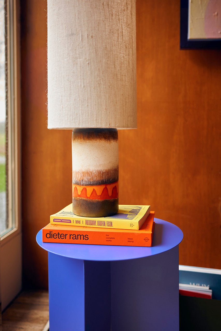 Retro glazed stoneware lamp base - Urban Nest