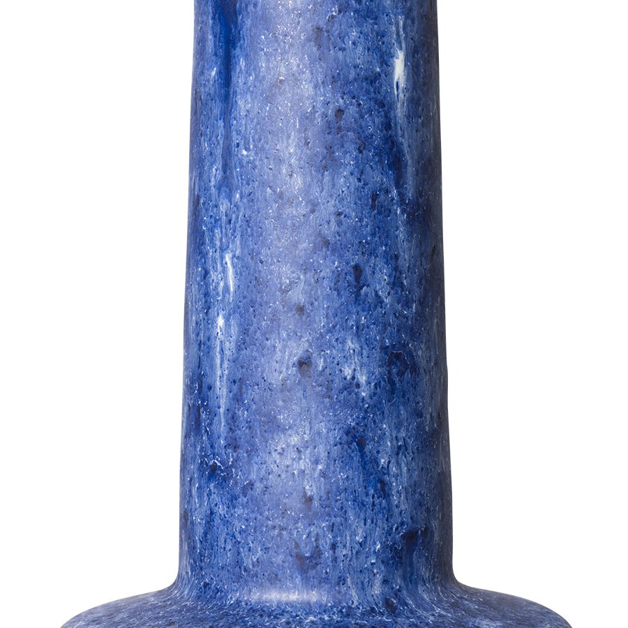 Retro stoneware lamp base - blue - Urban Nest