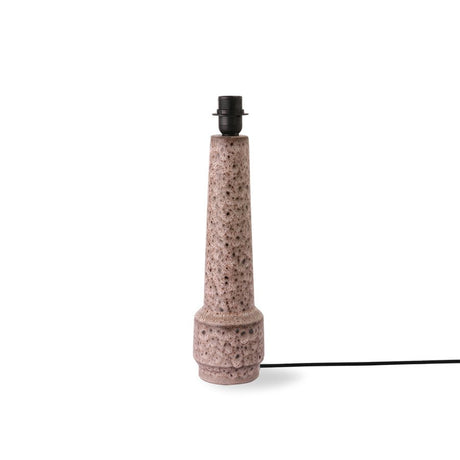 Retro stoneware lamp base - brown - Urban Nest