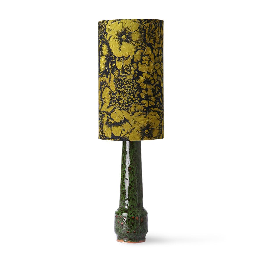 Retro stoneware lamp base - green - Urban Nest