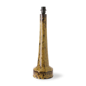 Retro stoneware lamp base - mustard - Urban Nest