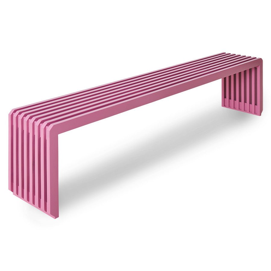 Slatted bench hot pink L - Urban Nest