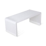 Slatted bench/element - white - Urban Nest